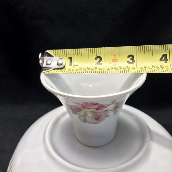 Schwarzenhammer Bavaria West Germany Pedestal Compote Pierced Lace Reticulated - Picture 12 of 12